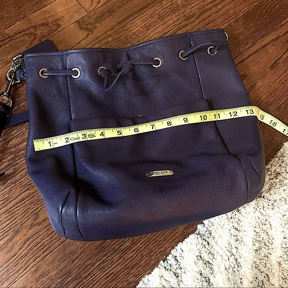 SOLD - COACH Indigo Avery leather drawstring bucket bag - Picture 10 of 12